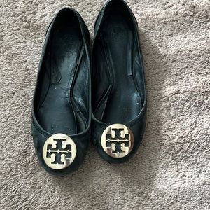 Black Tori Burch Flats